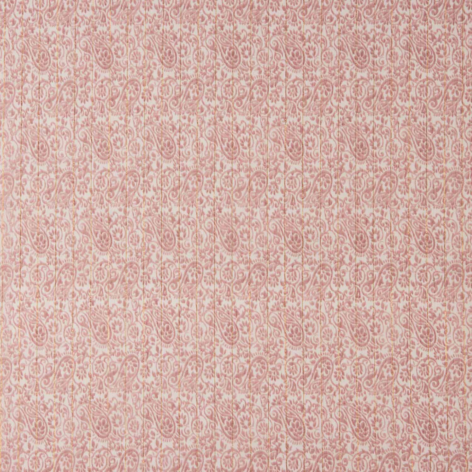 Gasa Poliéster Lurex Estampada Cachemir Rosa - Ribes y Casals