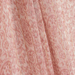 Gasa Poliéster Lurex Estampada Cachemir Rosa - Ribes y Casals