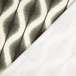 Loneta Efecto Lino Ikat Étnico Verde - Ribes y Casals