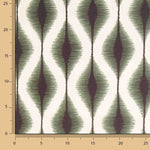 Loneta Efecto Lino Ikat Étnico Verde - Ribes y Casals