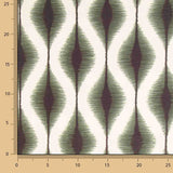Loneta Efecto Lino Ikat Étnico Verde - Ribes y Casals