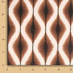 Loneta Efecto Lino Ikat Étnico Terracota - Ribes y Casals