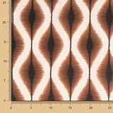 Loneta Efecto Lino Ikat Étnico Terracota - Ribes y Casals