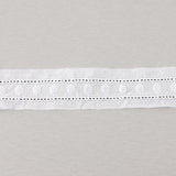 Tira Batista Bordada Blanca Modelo 11701 – 30 mm - Ribes y Casals