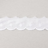 Tira Batista Bordada Blanca Modelo 11700 – 30 mm - Ribes y Casals