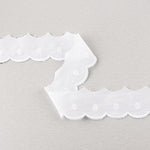 Tira Batista Bordada Blanca Modelo 11700 – 30 mm - Ribes y Casals