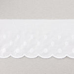 Tira Batista Bordada Blanca Modelo 11698 – 75 mm - Ribes y Casals