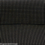 Tela Elástica con Strass Plateado Irisado Negro - Ribes y Casals