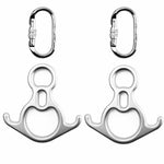 Pack rigging aéreo: 2 mosquetones + 2 Big 8 para telas aéreas - Ribes y Casals