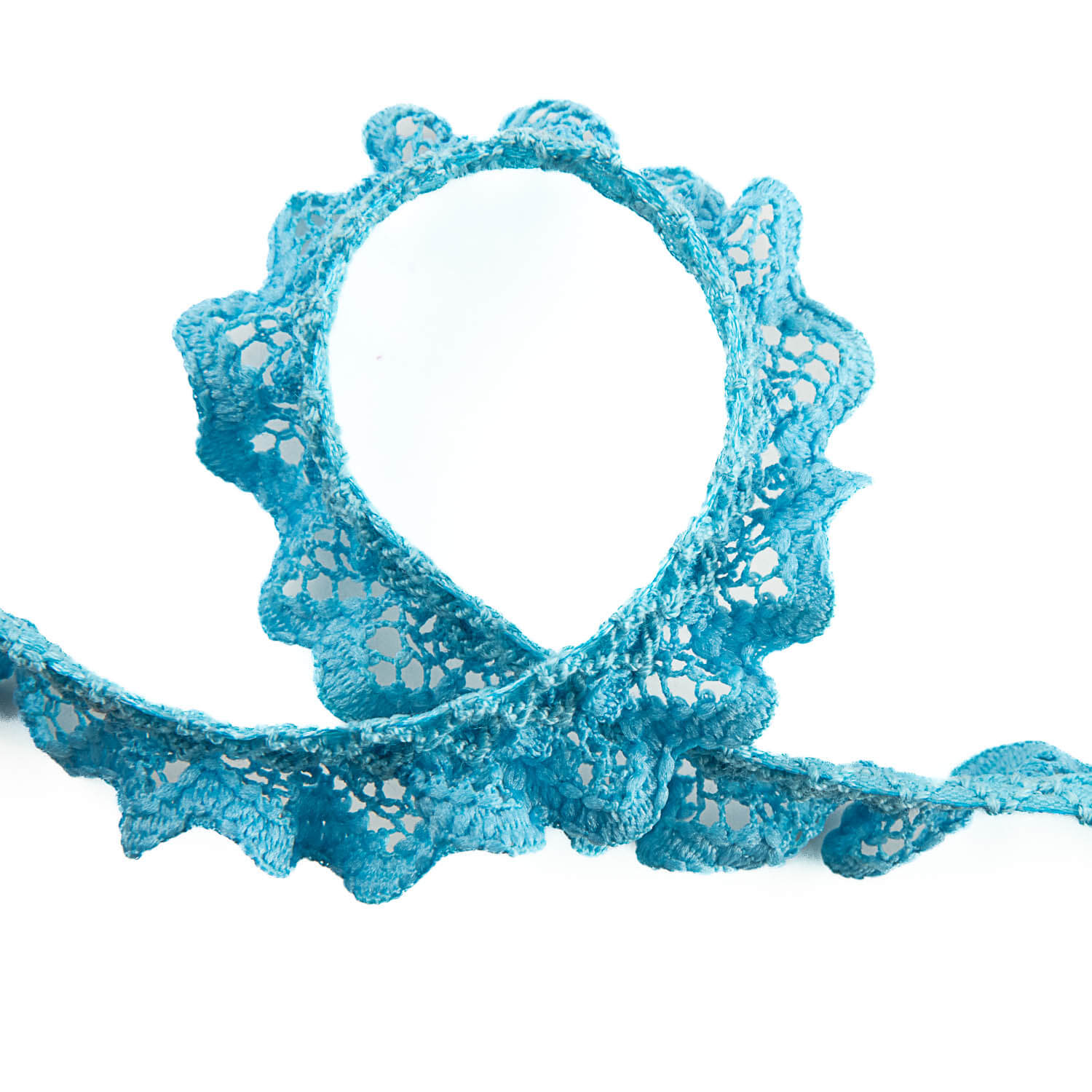 Tira de Puntilla Azul Turquesa 15 mm - Ribes y Casals