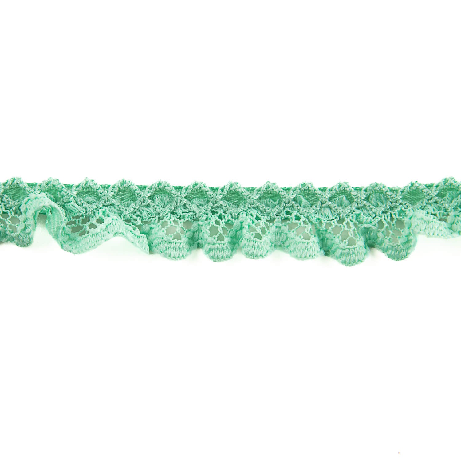Tira de Puntilla Verde Menta 15 mm - Ribes y Casals