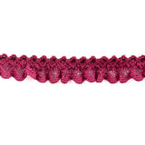 Tira de Puntilla Rojo Burdeos 15 mm - Ribes y Casals