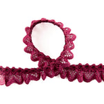 Tira de Puntilla Rojo Burdeos 15 mm - Ribes y Casals