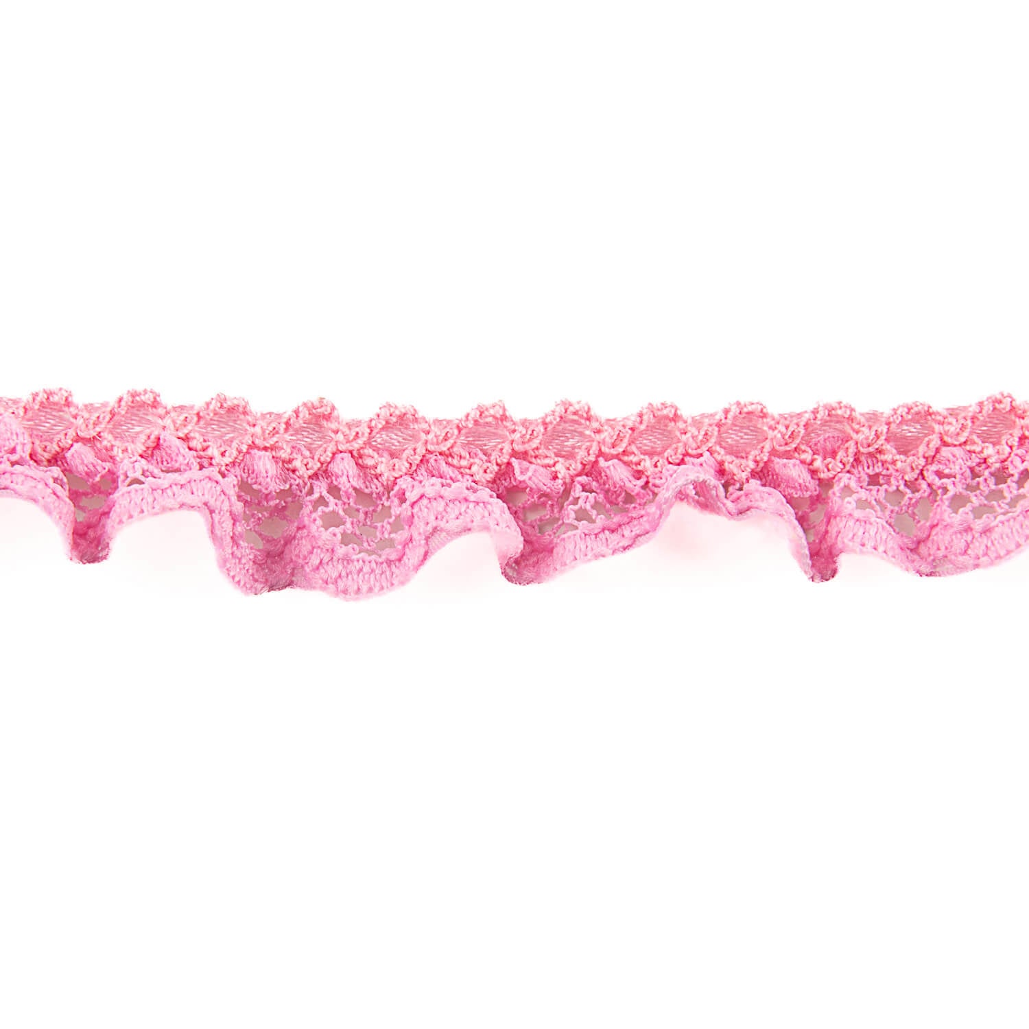 Tira Puntilla Rosa Chicle 15mm - Ribes y Casals