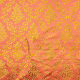 Jacquard Naranja Salmón con Lurex Dorado - Ribes y Casals