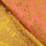 Jacquard Naranja Salmón con Lurex Dorado - Ribes y Casals