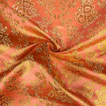 Jacquard Naranja Salmón con Lurex Dorado - Ribes y Casals