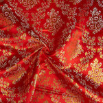 Jacquard Roja con Lurex Dorado - Ribes y Casals