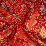 Jacquard Roja con Lurex Dorado - Ribes y Casals