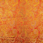 Jacquard Rojo con Lurex Cachemire Dorado - Ribes y Casals