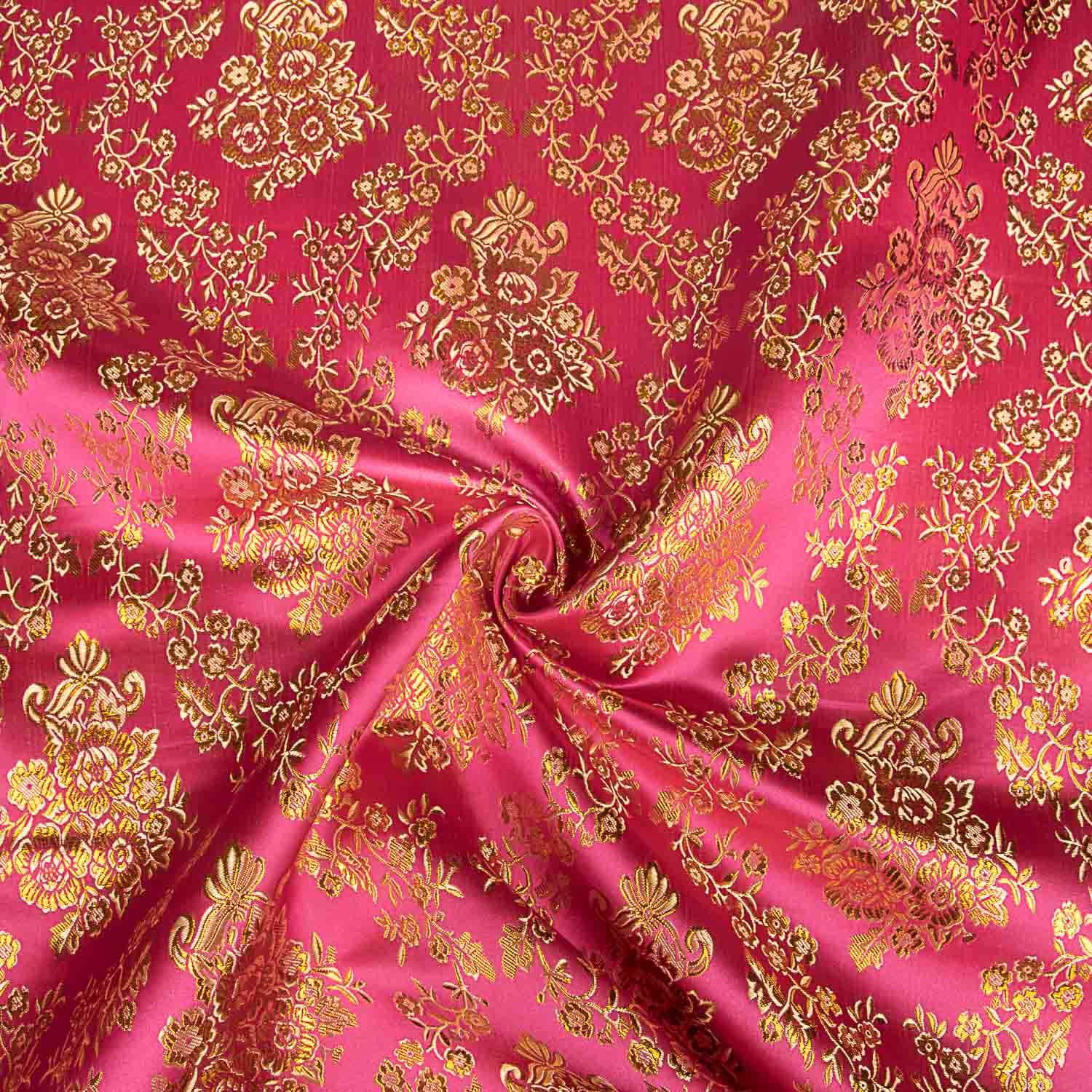 Jacquard Rosa con Lurex Dorado - Ribes y Casals