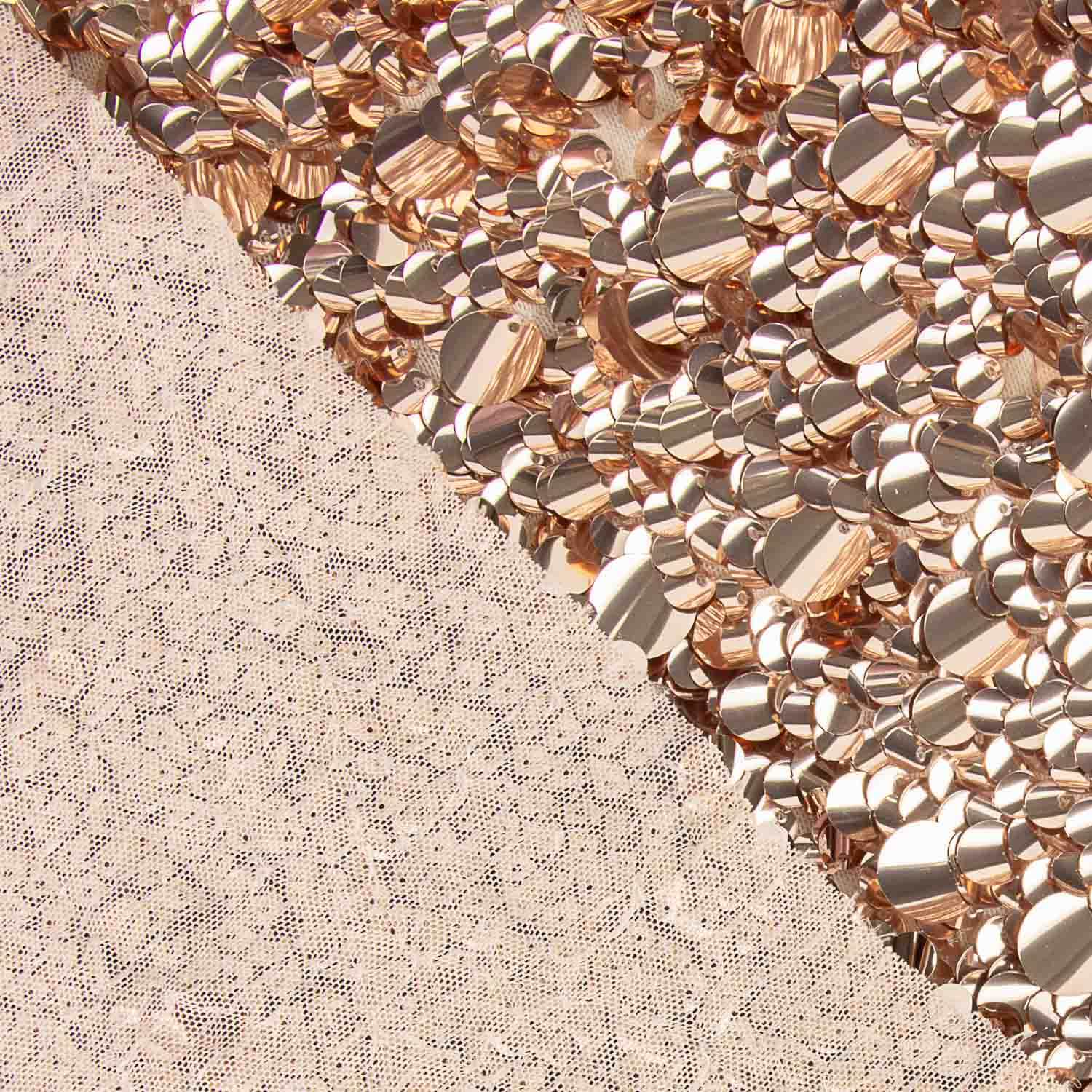 Lentejuela Lycra Conchas Cobre - Ribes y Casals