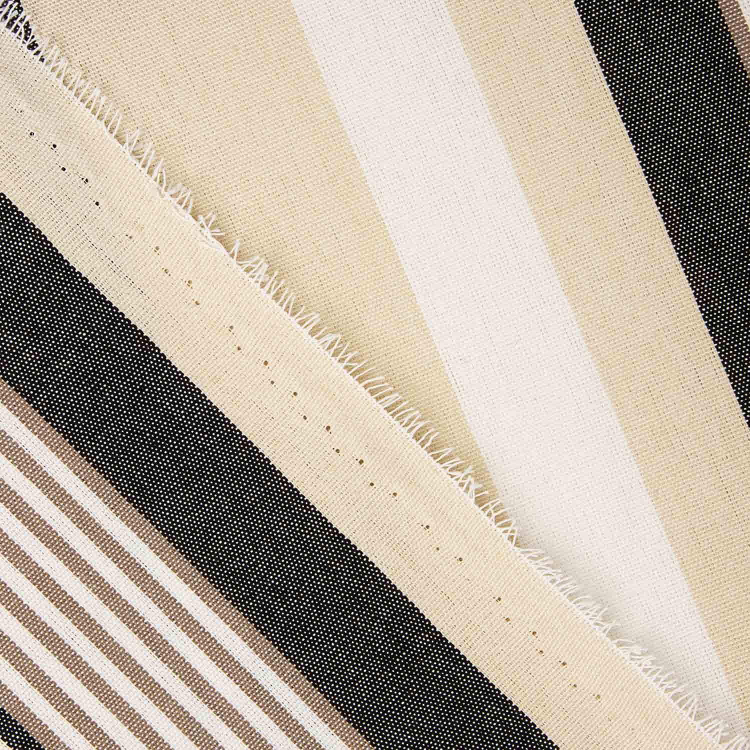 Lona Exterior Teflón Rayas Anchas Variables Negro 320cm - Ribes y Casals