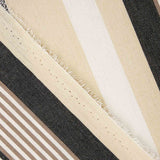 Lona Exterior Teflón Rayas Anchas Variables Negro 320cm - Ribes y Casals