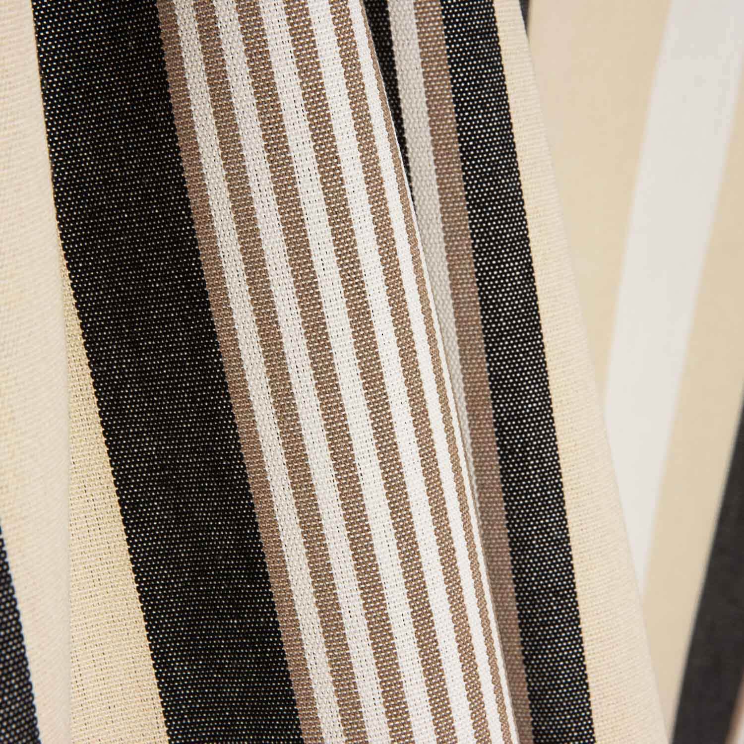 Lona Exterior Teflón Rayas Anchas Variables Negro 320cm - Ribes y Casals