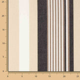 Lona Exterior Teflón Rayas Anchas Variables Negro 320cm - Ribes y Casals