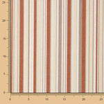 Lona Exterior Teflón Rayas Finas Multicolor Teja 320cm - Ribes y Casals