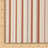 Lona Exterior Teflón Rayas Finas Multicolor Teja 320cm - Ribes y Casals