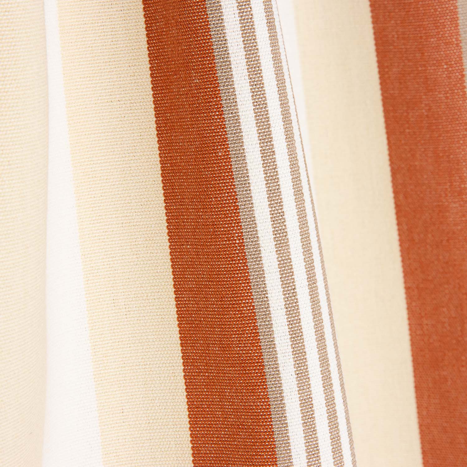 Lona Exterior Teflón Rayas Anchas Variables Teja 320cm - Ribes y Casals