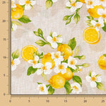 Loneta Estampada Limones en Flor - Ribes y Casals
