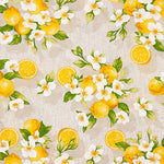 Loneta Estampada Limones en Flor - Ribes y Casals
