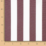 Lona Exterior Teflón Rayas Burdeos 320 cm - Ribes y Casals