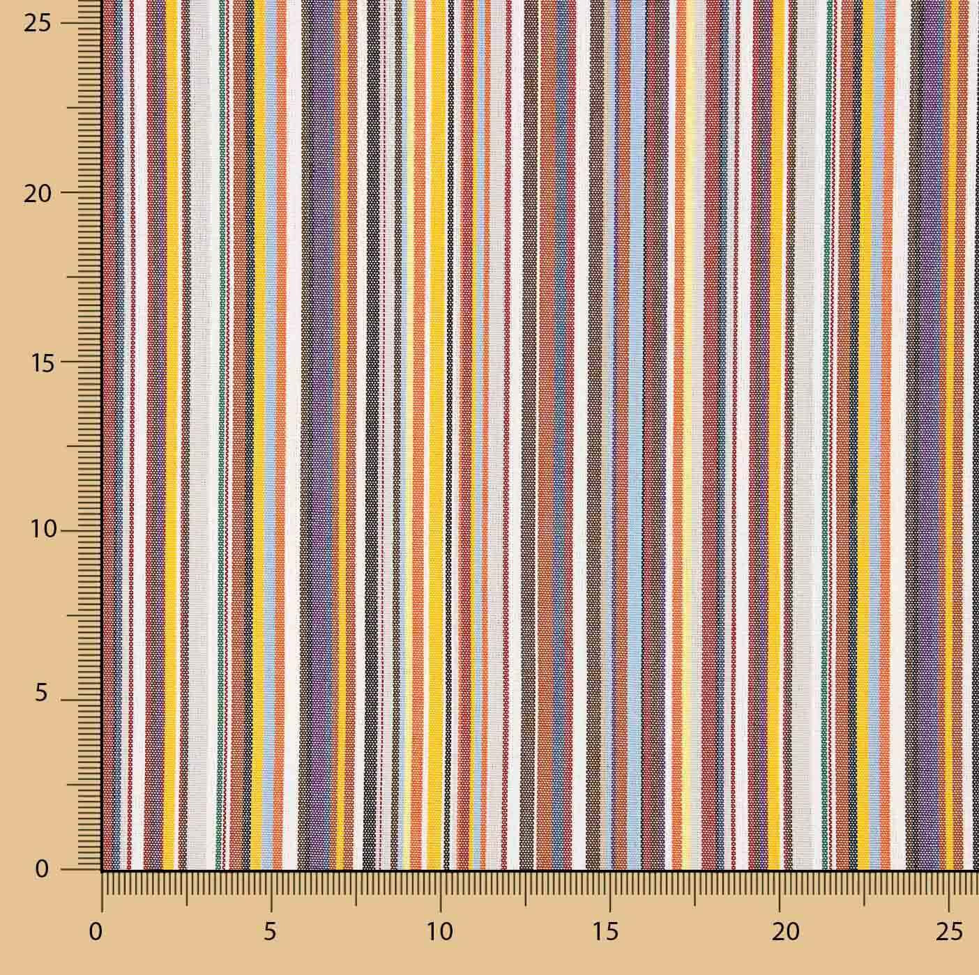 Lona Exterior Teflón Rayas Multicolor 320 cm - Ribes y Casals