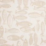 Loneta Jacquard Peces Beige - Ribes y Casals