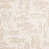 Loneta Jacquard Peces Beige - Ribes y Casals