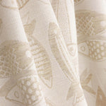Loneta Jacquard Peces Beige - Ribes y Casals