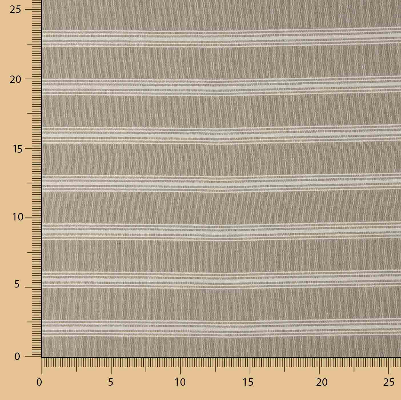 Loneta Beige Rayas Blanco - Ribes y Casals