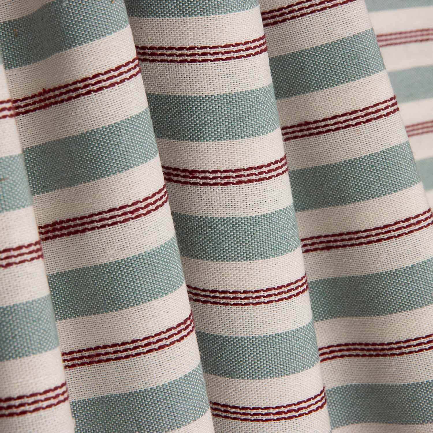 Loneta Rayas Azul con Raya Bordada - Ribes y Casals