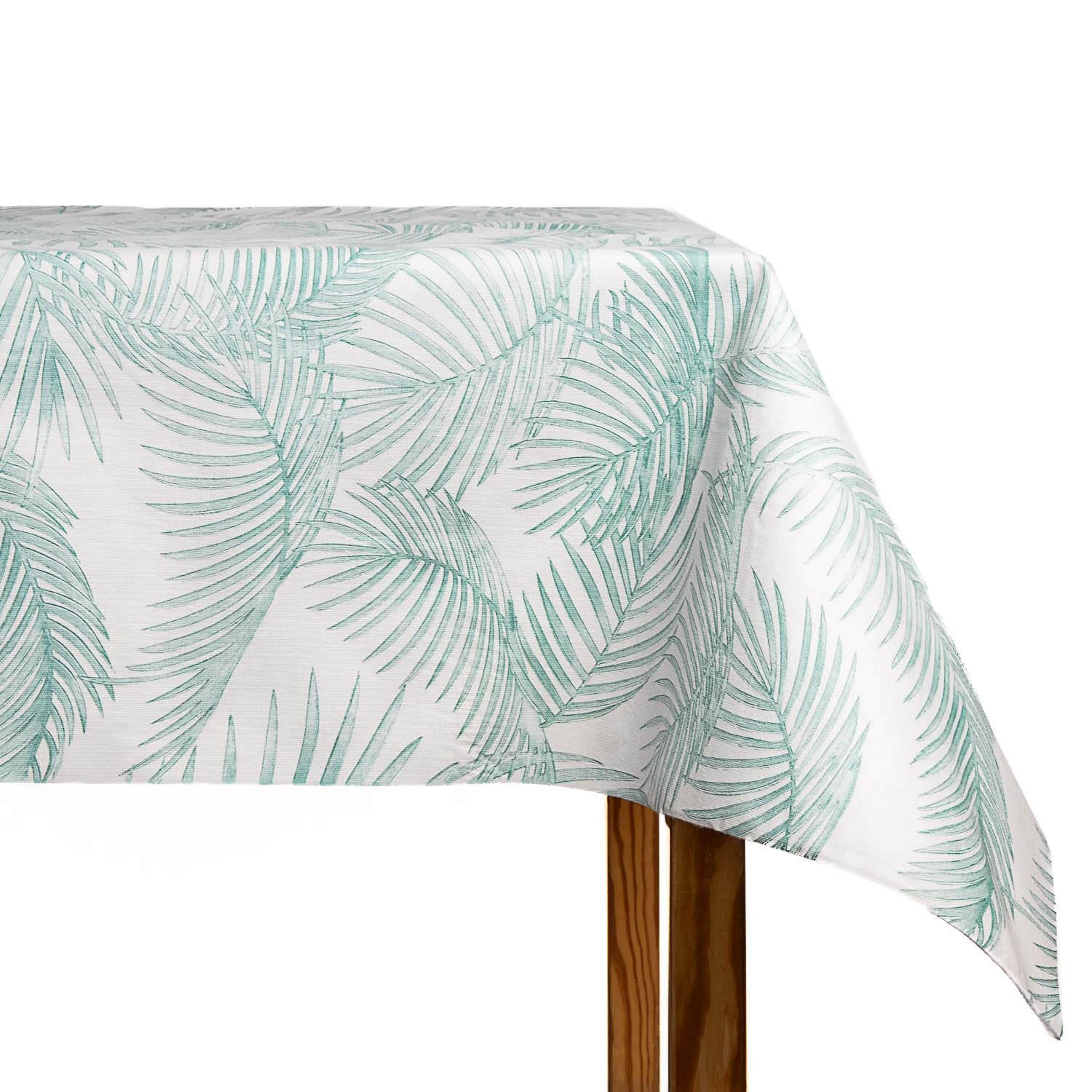 Mantelería Poliéster Resinado Hojas Tropicales - Ribes y Casals