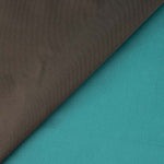 Raso Mikado Reversible Tornasol Azul Turquesa y Marrón - Ribes y Casals