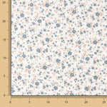 Muselina Algodón Flor Azul Vintage - Ribes y Casals