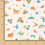 Muselina Algodón Juguetes Colores - Ribes y Casals