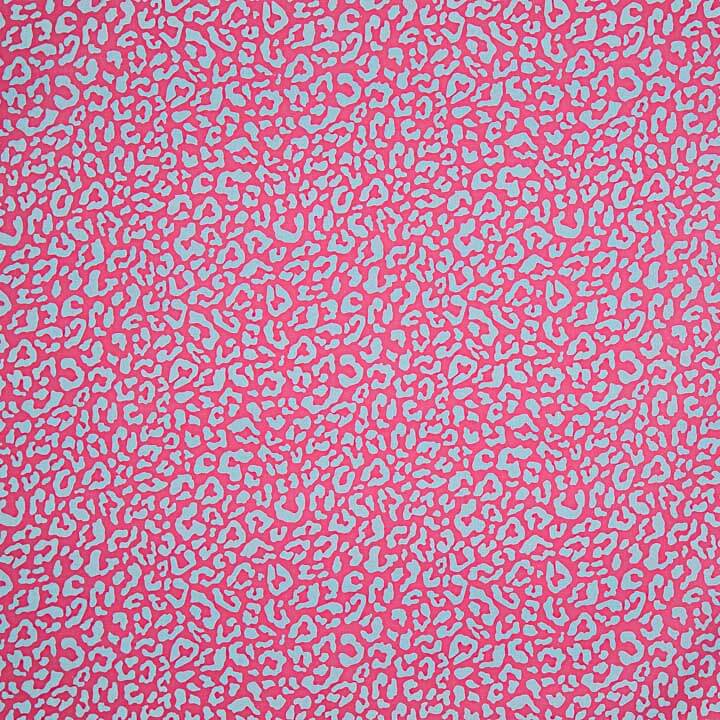 Percal Estampado Nairobi Fucsia Turquesa - Ribes y Casals