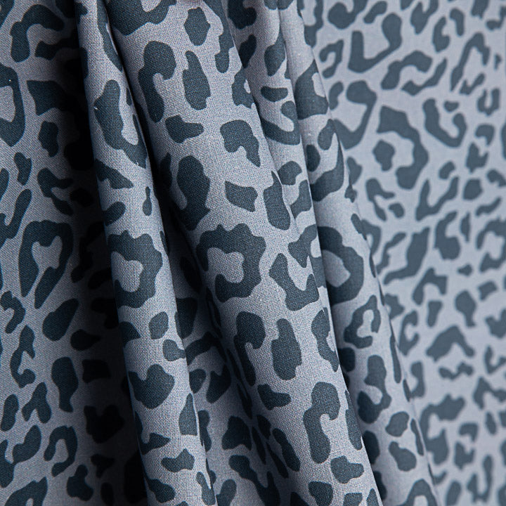 Percal Estampado Nairobi Azul Marino Gris - Ribes y Casals
