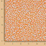 Percal Estampado Nairobi Naranja Azul Claro - Ribes y Casals