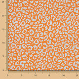 Percal Estampado Nairobi Naranja Azul Claro - Ribes y Casals